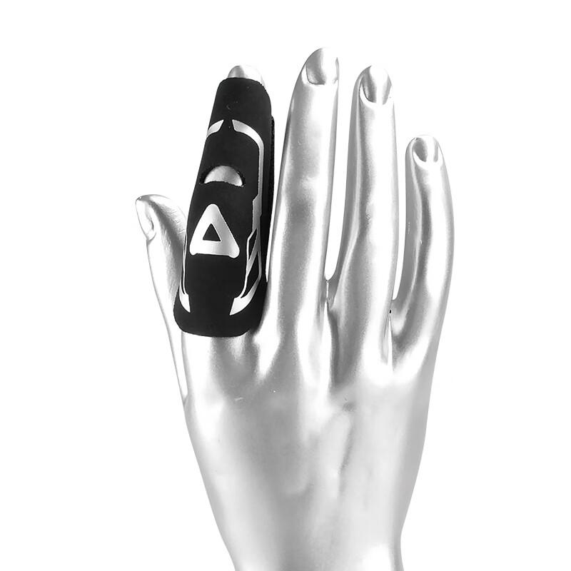 AQ Finger Immobilization Protective Sleeve, Sports Finger Guard, Basketball And Volleyball Protective Gear, Black Straight Tube Style, B30911S/M