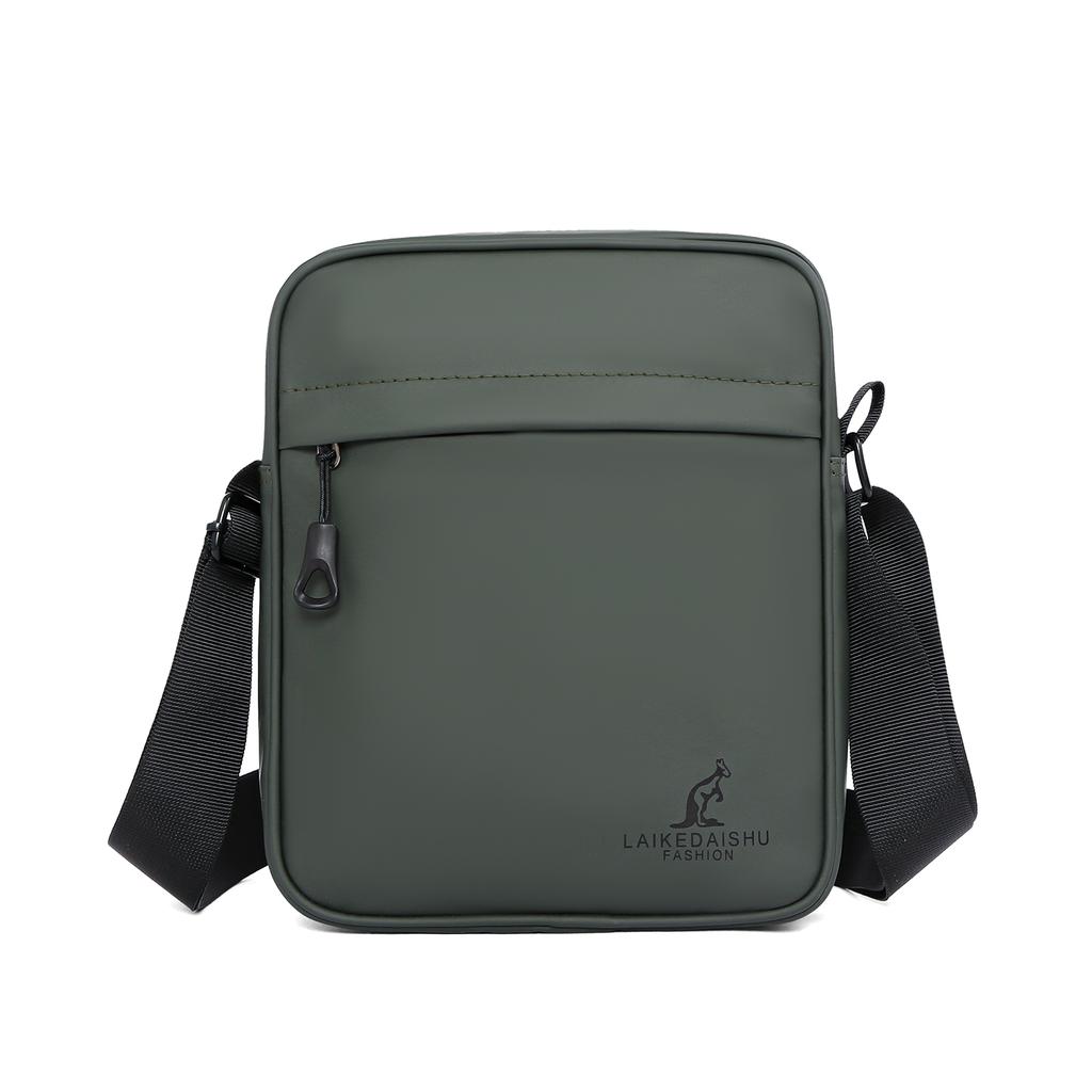 Unisex Lightweight Crossbody Bag – Solid Color Small Shoulder Sling with Phone Pocket for Everyday Carry
