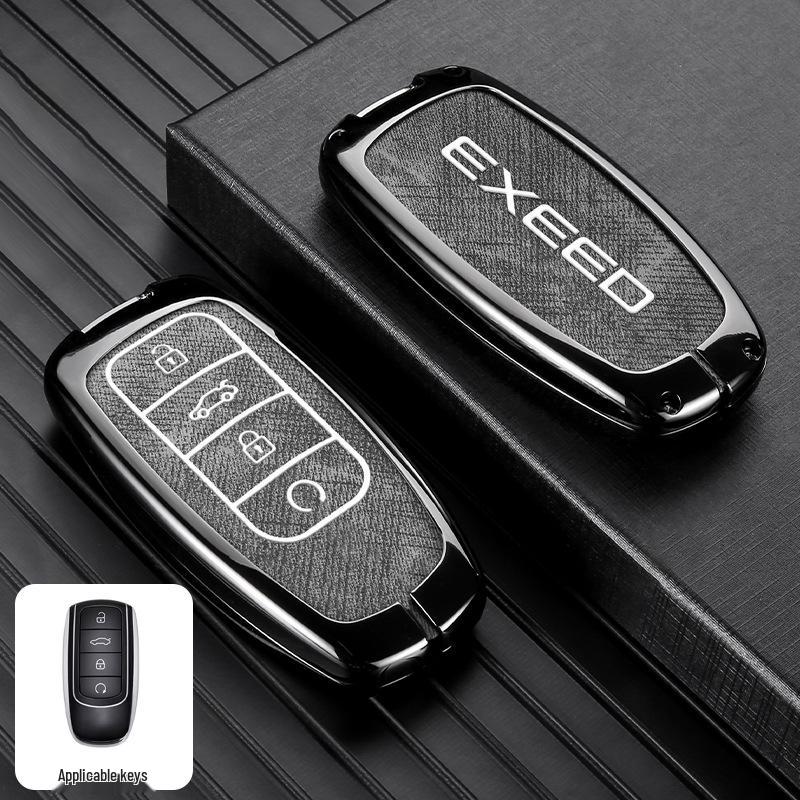 Housse de clé de voiture EXEED et Chery Yaoguang: Protection Complète en Métal Premium