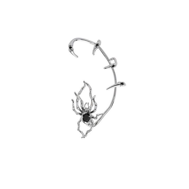 

Hyperbole Copper Color Spider Drop Earrings For Women Simple Design Harajuku Insect Spiders Dangle Earring Party Zircon