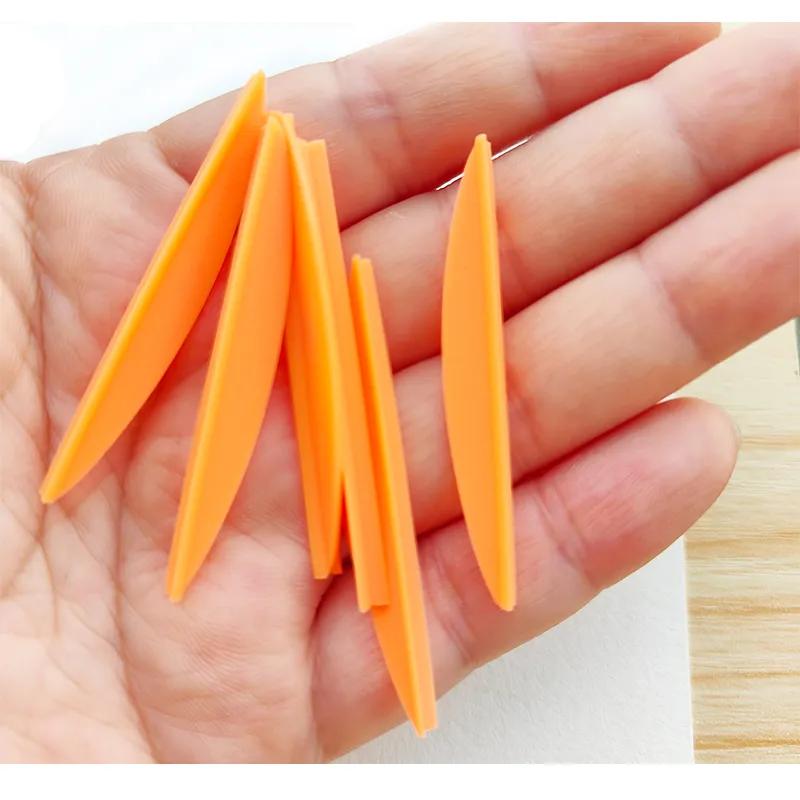 100pcs Arrow vanes 1.8/2 inch TPU vanes hunting shooting Accessories 7 color Suitable for 6.25/7.5 inch arrows
