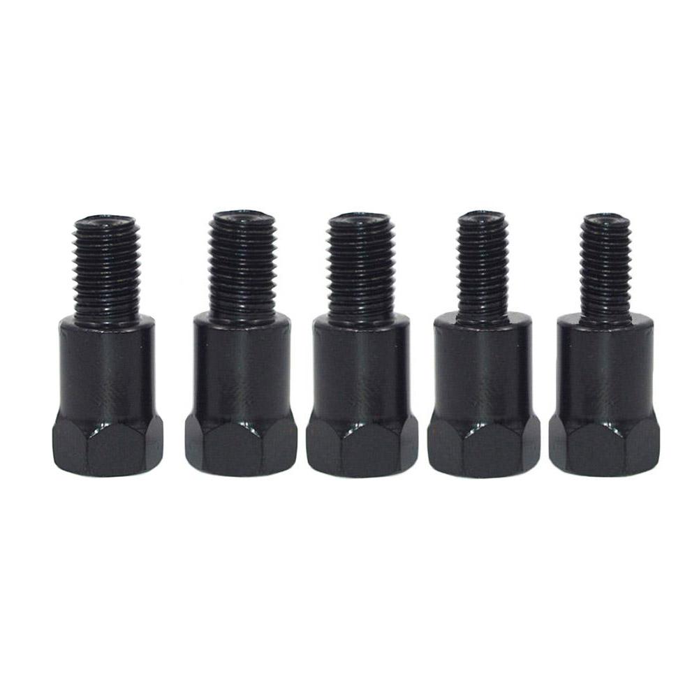 Black Motorcycle 32MM M10 8MM M8 Rearview Mirrors Adapters Conversion Bolt Clockwise Anti-clock Right Left Thread