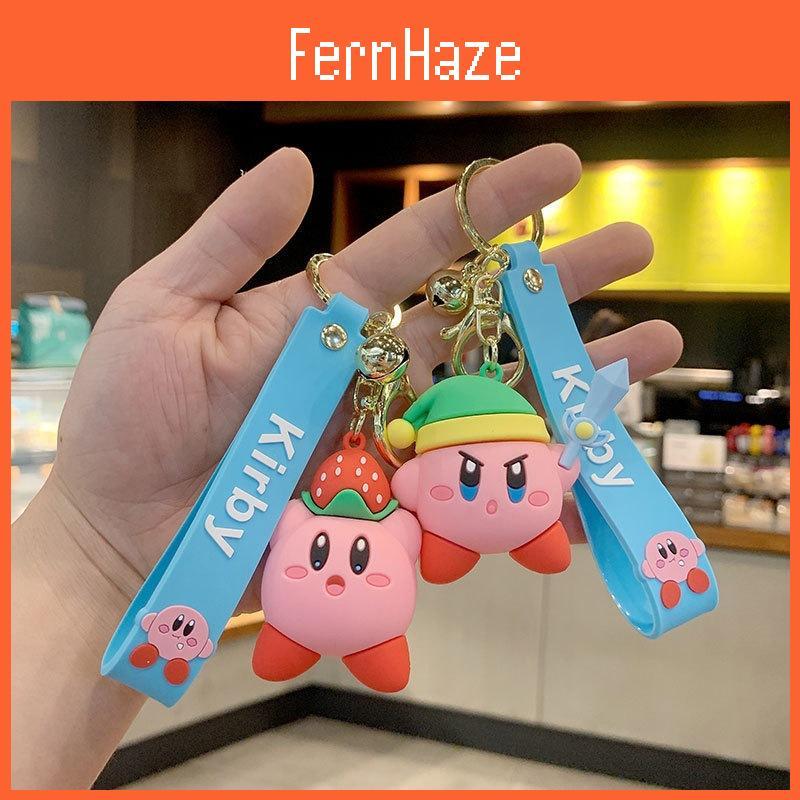 Colorful Star Kirby Keychain Charm Silicone Material For Special Occasions