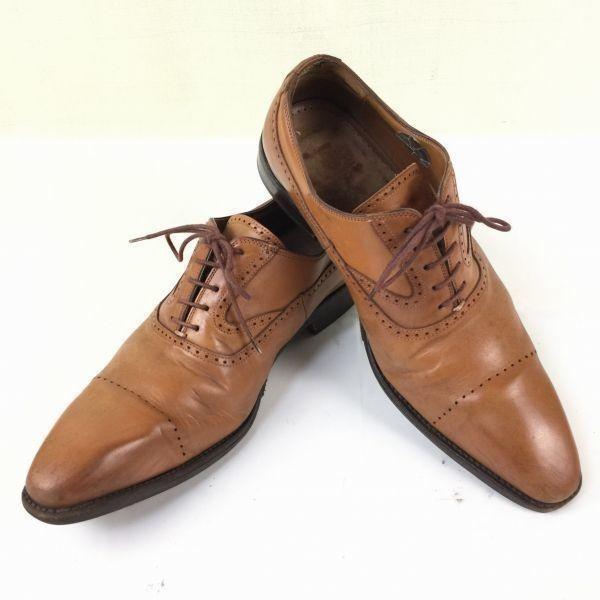 

Vintage Goodyear Handmade Semi-Brogue Leather Shoes Men’s 41 Brown Dress Shoes(USED)