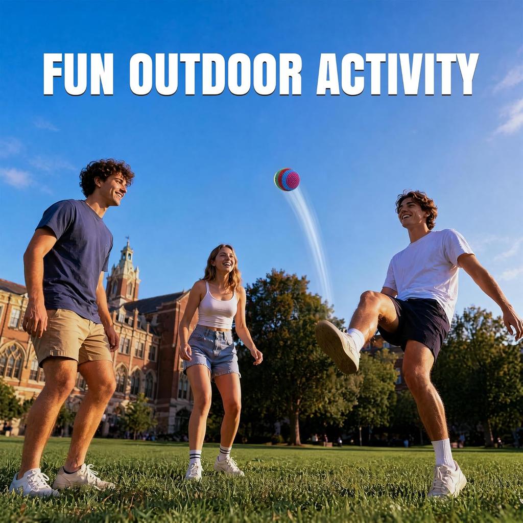 3/6er Pack Handgehäkelte Footbags, Strapazierfähige Gestrickte Kickbeutel, Weiche Gewebte Jonglierbälle für Koordinationstraining, Outdoor-Spiel, Partyspiele & Stressabbau