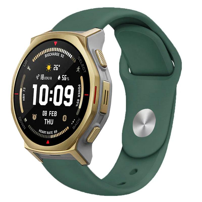 18/20/22mm Sport Silicone Strap For Amazfit T-REX3 Pro 48/44mm Active 2 Bracelet Wristband For Amazfit Helio Balance 2-1/Bip 6-5