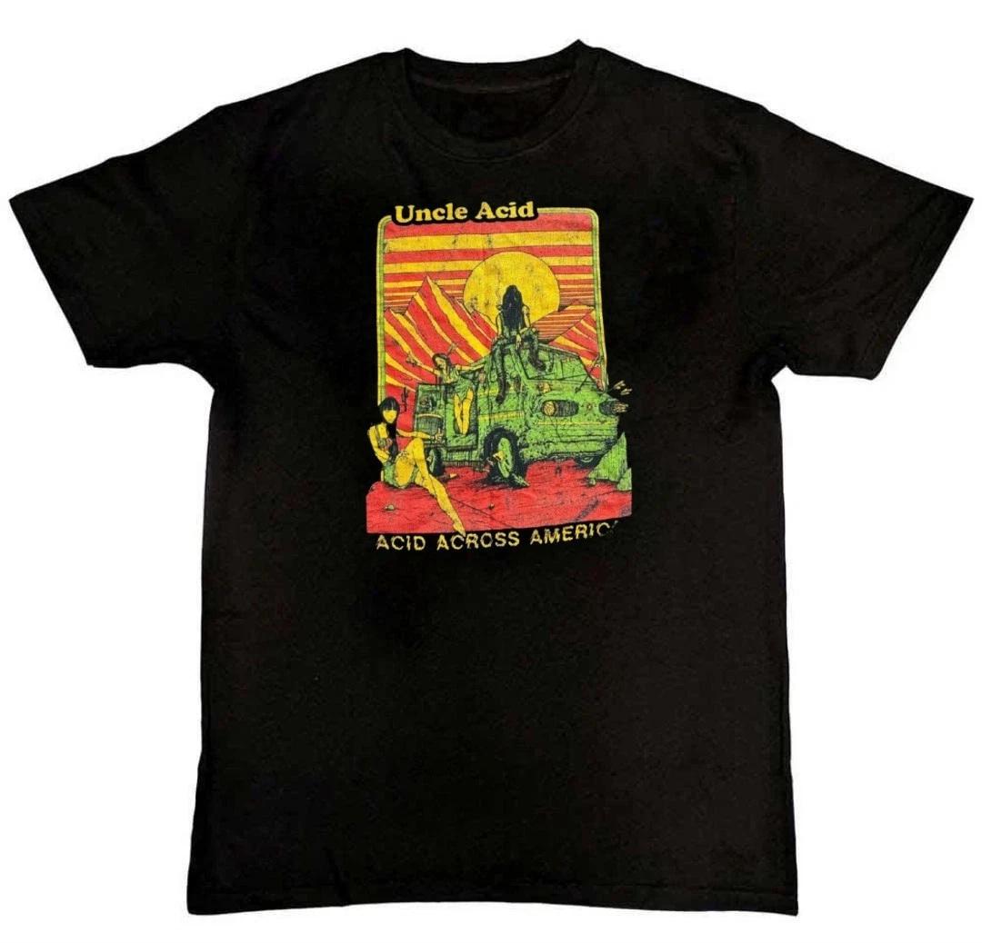 Uncle Acid and the Deadbeats Acid Across America 2014 T-Shirt S M L XL 2 3 4 XL XXL