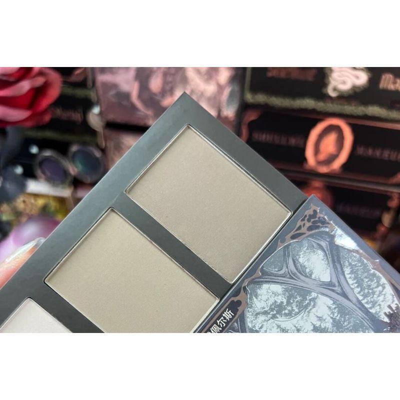 SHELLWE MAKEUP - freya86 3 Color Highlighter Contour Palette - Luperca