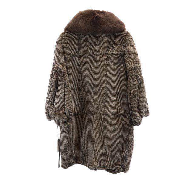 unused Sov. Rabbit fur Fur coat Brown Women Used