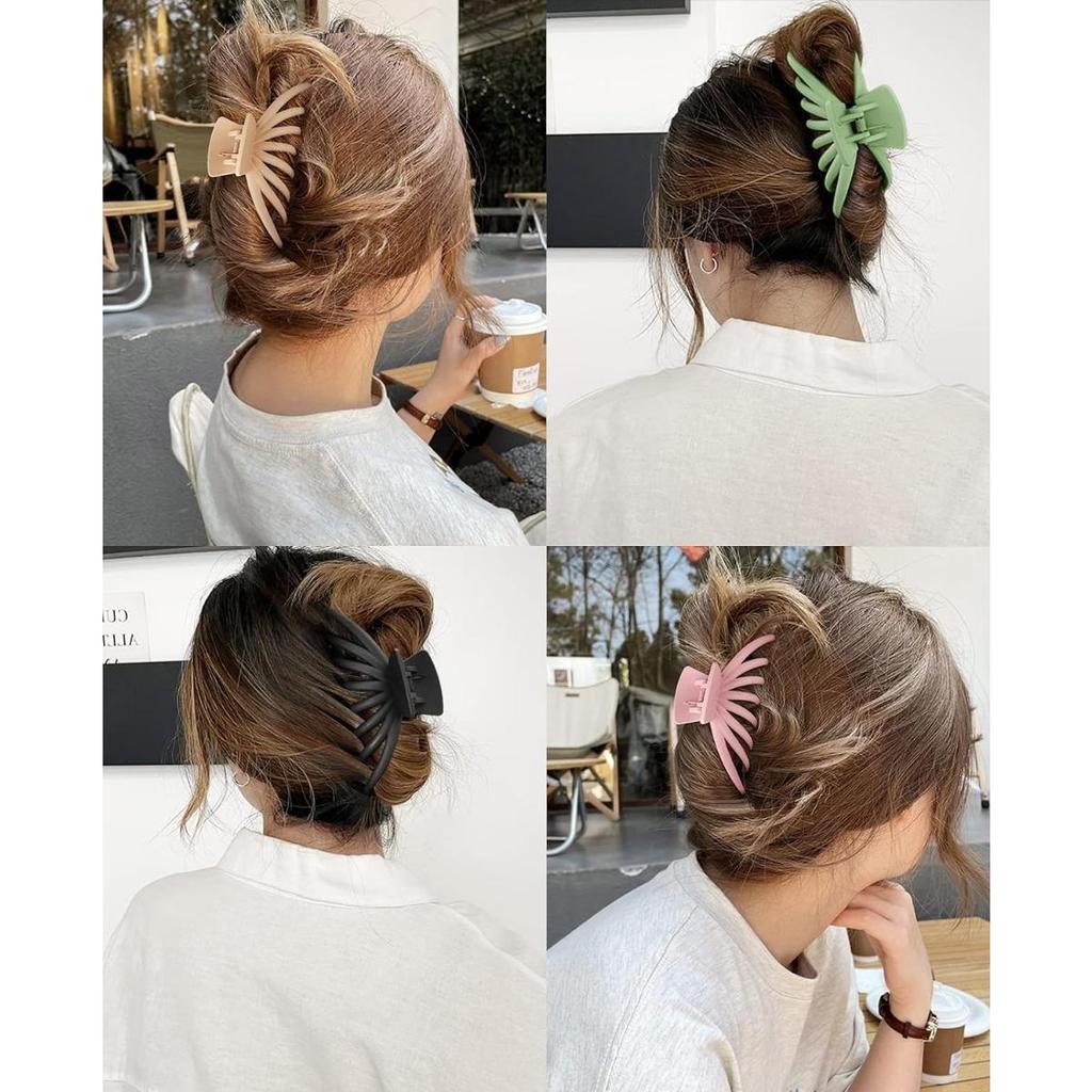 1pc Frosted Power Hair Clips, Simple and Fashionable Hair Fixing Clips, Hair Accessories for Women
