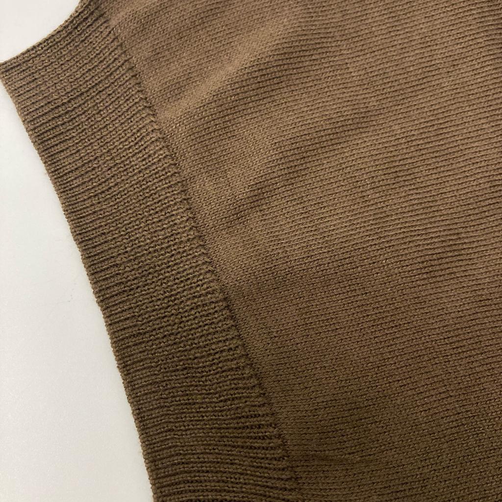 TOMORROWLAND [Excellent Condition] 61-02-12-02002 SESIA Silk Cotton Knit Polo Shirt/ tops M BrownUsed