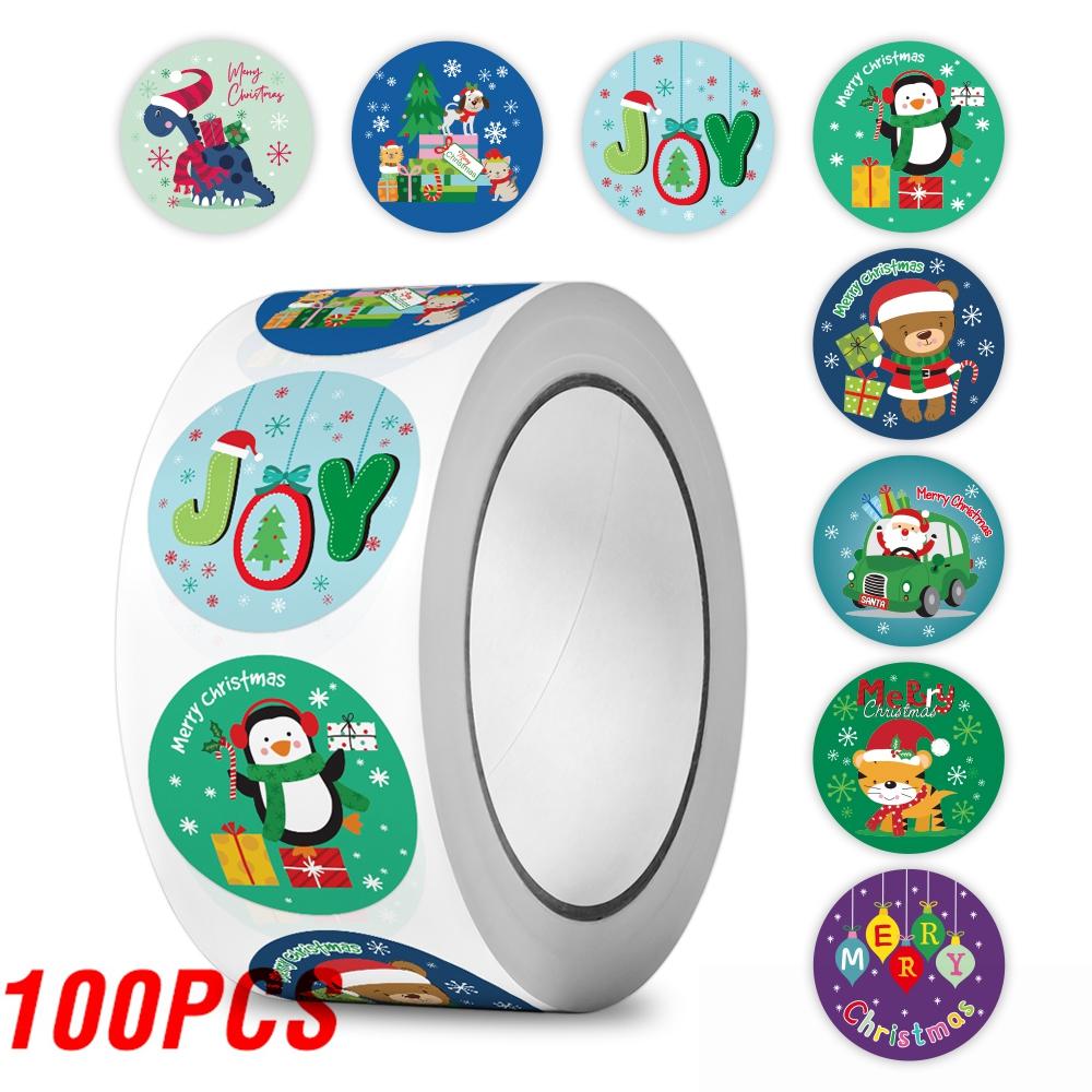 100-500Pcs High-Quality Merry High-Quality Christmas High-Quality Stickers High-Quality Christmas High-Quality Tags High-Quality Stickers