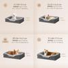 EHEYCIGA Dog Bed, Pet Bed for Dogs, Washable, Waterproof, Cat Bed, High Rebound, Size S, for Small and Medium Dogs, Cushion, Removable Cover, Non-Slip