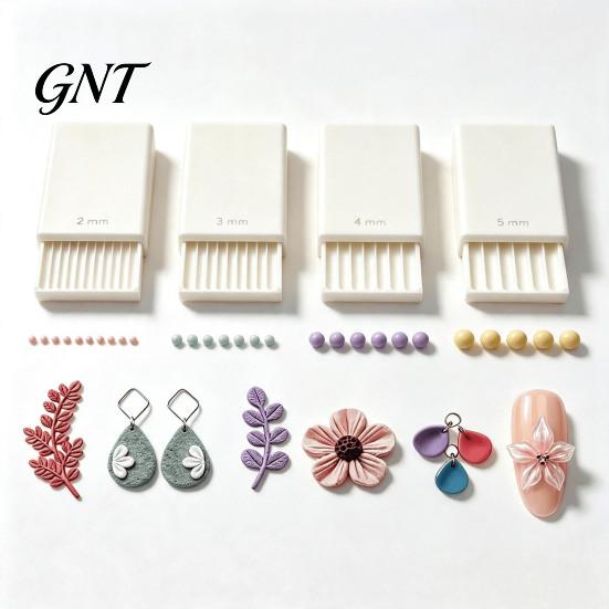 Miniature Crafting Tools 4Pcs/Set Clay Gel Ball Maker Tools, Polymer Roller, 2mm 3mm 4mm 5mm Rolling Tool for Crafts Sphere Shaper, Nail Art