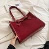 Red bag, wedding bag, bridal bag, women's daily use, large-capacity new tote bag, shoulder bag, fashionable