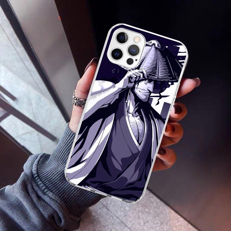 Bleach Kyoraku Shunsui Phone Case For iPhone 17 Air 16 15 Pro Max 14 Plus 13 Mini 12 11 Cover 7 8 SE Silicone Shell Print Fundas