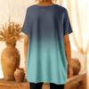 Top casual da donna alla moda a maniche corte con stampa floreale