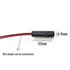 8x30mm 650nm 1mW Red Laser Module with Locking Ring and External Focusing Dot Pattern