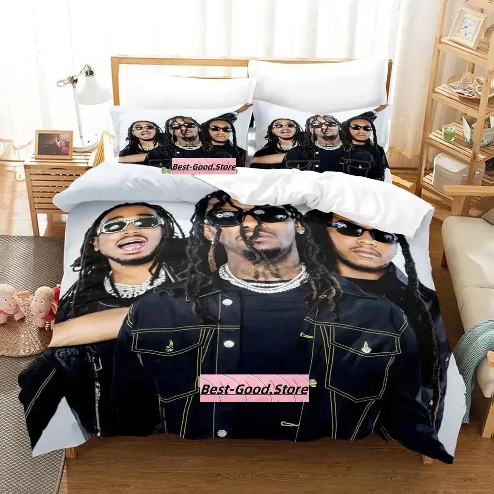 New Music Migos Bedding Set Single Twin Full Queen King Size Bed Set Adult Kid Bedroom Duvetcover Sets Anime parure de lit Bed