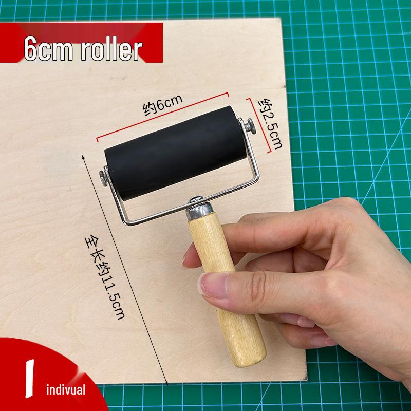 

Square Woodcut Paint Palette: Easy-Clean for Ink, Gouache, Watercolor, Acrylic, Oil.