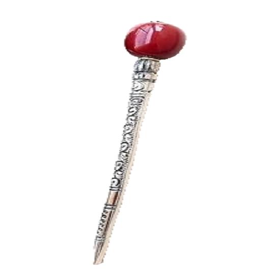 

@ Oxodise Metal Juda Hair Stick With Pearl Red Color 16g