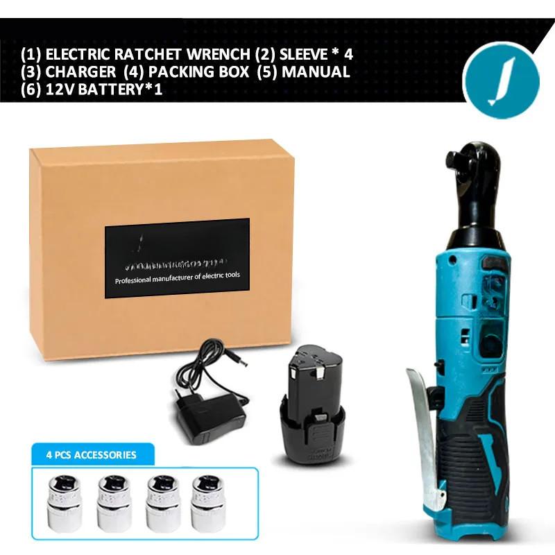 3/8 Zoll kabelloser tragbarer Schlagschrauber, wiederaufladbarer elektrischer Schraubenschlüssel, rechtwinkliger Ratschenschlüssel, Schlagschrauber, Elektrowerkzeug