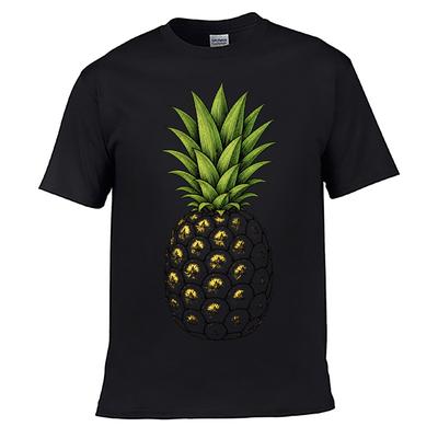 Hand Drawn Tropical Pineapple Illust Shortsleeved Tshirt