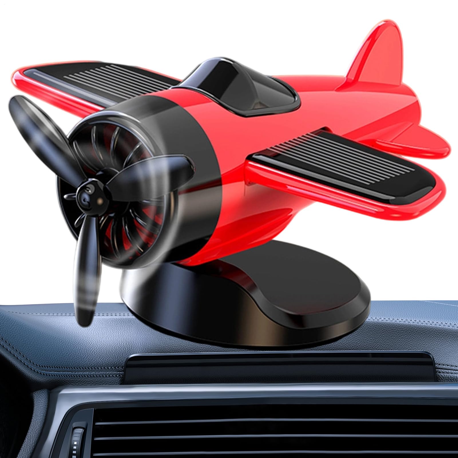 

Dgayaeic Solar Powered Car Decor | Dashboard Decor | Spinning, Drifting, Fans Collectors Item for Men and Women Driver Please refer to the description красный