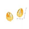 Minimalist Glossy Water Drop Ear Cuffs with Starburst Zircon
