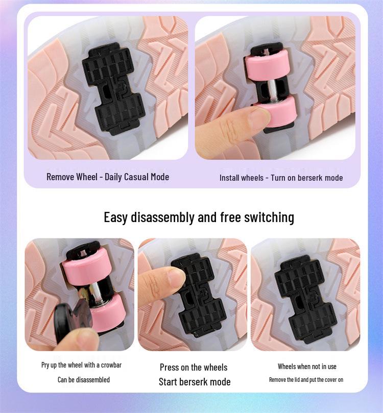 Rechargeable LED Roller Shoes & Skates for Kids and Adults