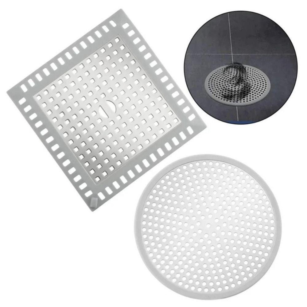 Anti-Clogging Floor Drain Filter Silicone Edging Shower Drain Cover Bathroom Hair Strainer Toilet