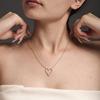Qiong Yao Heart Zircon Clavicle Chain Bracelet - Light Luxury, Simple Women's Set