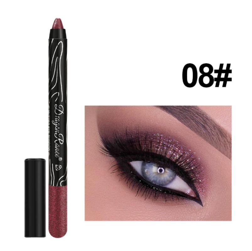 Stick Ombretto 12 Colori Glitter Trucco Occhi Facile da Applicare A Prova di Sbavature Matita Ombretto Shimmer Trucco Occhi