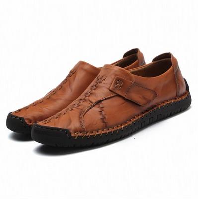 Mode Echte Leder Herren Freizeitschuhe Rindsleder Slipper Herren Loafer Übergröße Fahr-Designer Herren Flache Sneakers