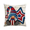 Independence Day Letter Printed Cushion Cover Memorial Memorial Pillow Linen Sofa Office Cushion Cover