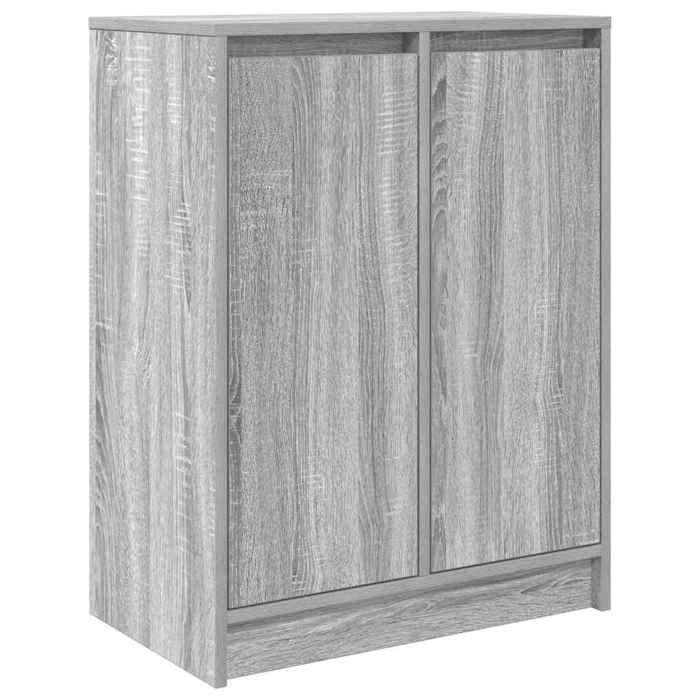 VidaXL Buffet sonoma gris 57x34x76 cm bois d'ingénierie, meuble de rangement, meuble de rangement de cuisine, meuble de 861621
