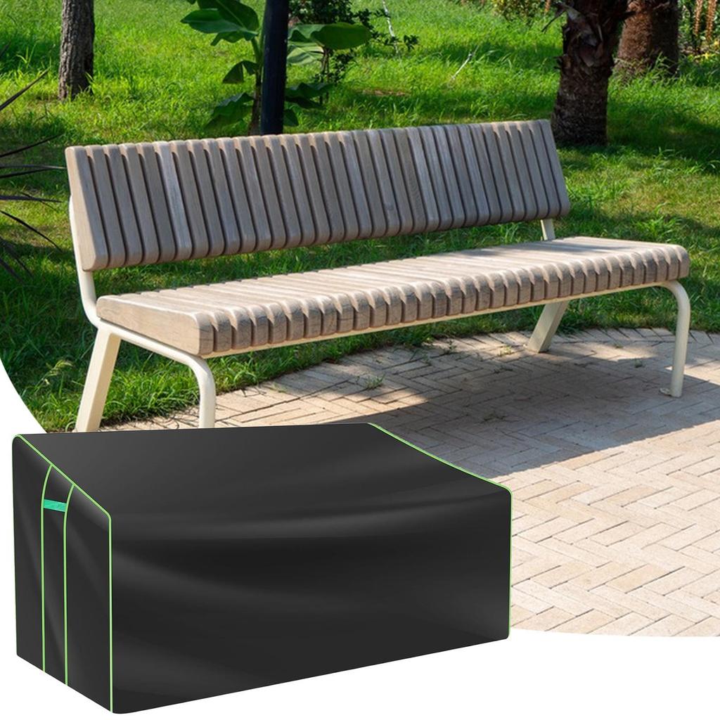 Outdoor Bench Covers Waterproof With Air Vent Weatherproof Protector Heavy-Duty Patio 2-Seater Bench Covers For Garden Yard Lawn