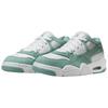 New Jordan Air Jordan 4 Anti Slip Wear Resistant Low Top Vintage Basketball Shoes Women's White Green FQ7940-138