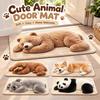Skin-Friendly Bedroom Floor Mat Faux Cashmere Faux Cashmere Rug Cute Animal Area Rug  Balcony