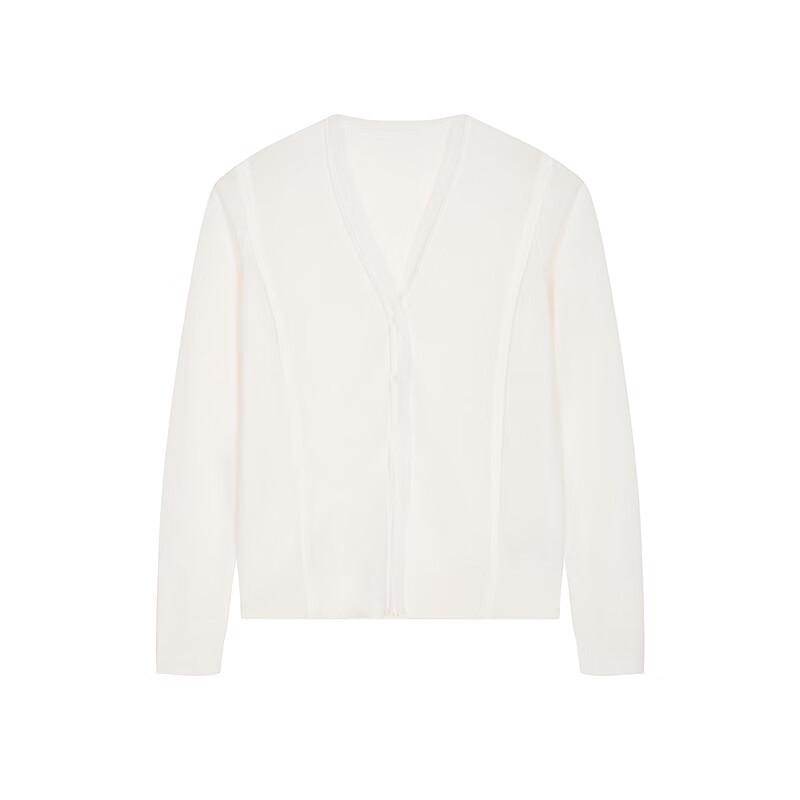 LESS 2025 Spring V-Neck Wool-Cashmere Cardigan