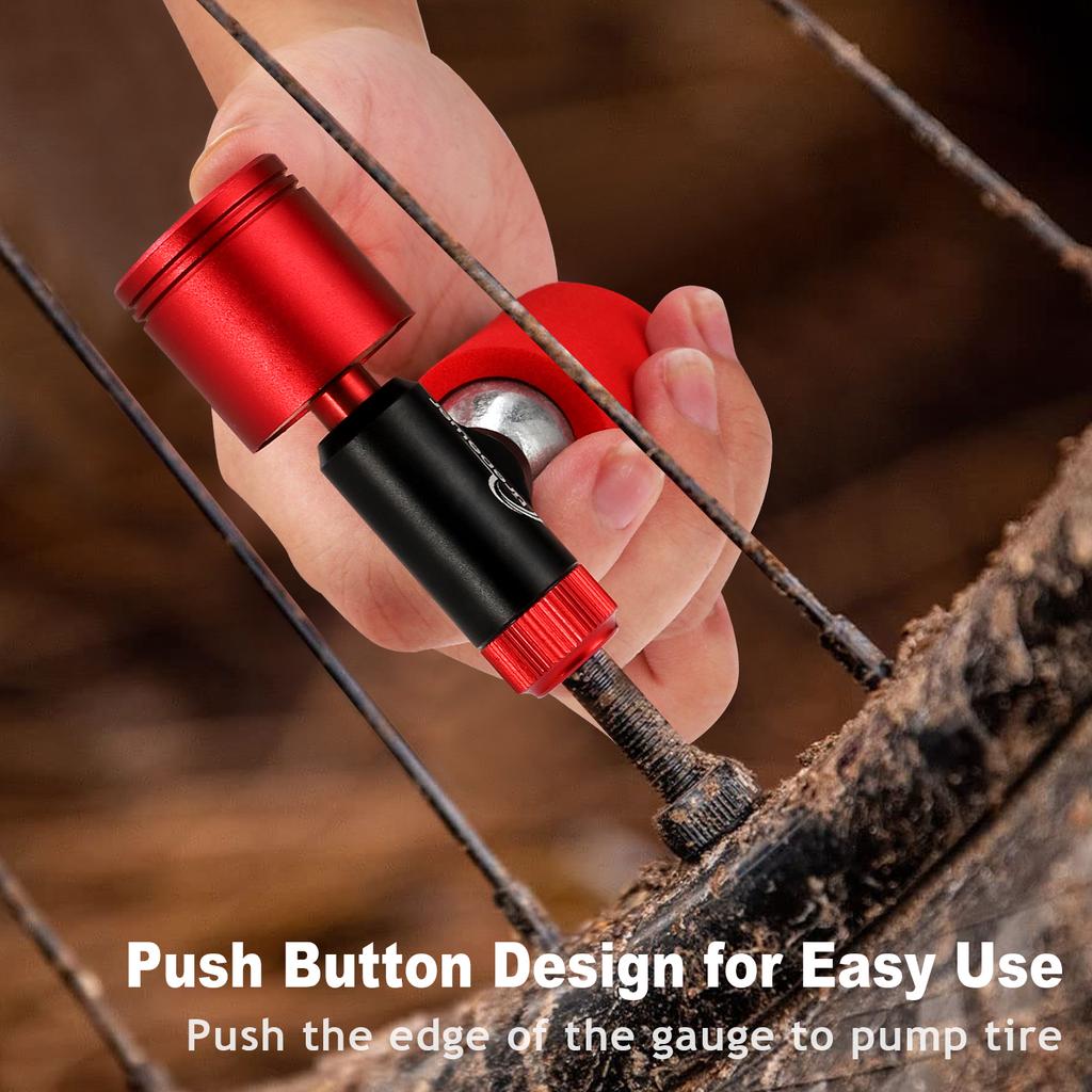 Tirepower Mini Portable CO2 Cartridge Inflator With Clear Pressure Gauge MTB Road Bike Schrader Presta Aluminum Alloy C02 Pump