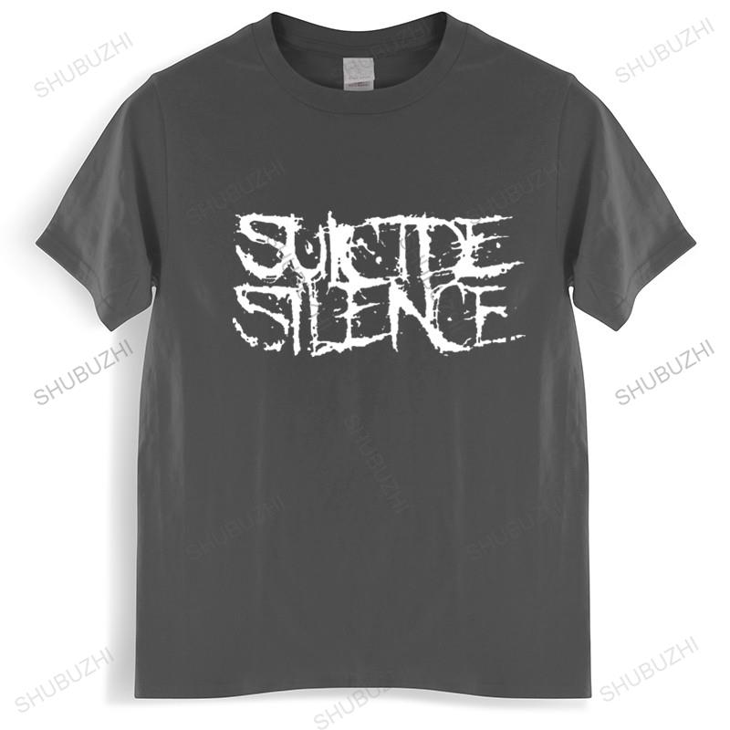 Summer Tshirt Men Brand Teeshirt Suicide Silence Logo Black Tshirt Rock Mens Tshirt Euro Size Tops Fashion Brand