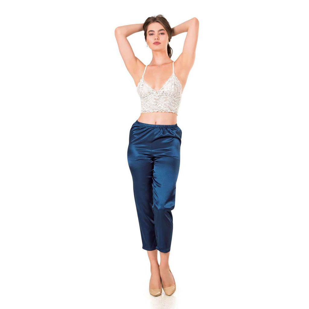Dame tau stropp Bralette sateng bukser Pysjamas sett topp og bunn nattkjole
