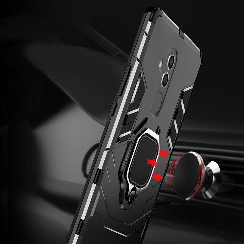 Suitable for iPhone Samsung Huawei Xiaomi Shockproof Armor Bracket PC + TPU Bracket Cover