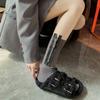 Mid Tube Metal Zipper Socks Sweat-absorbent Knitted Socks Personalized Mid-length Tube Socks  Women