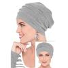 Muslim Women Stretch Sleep Chemo Hat Cotton Beanie Sleep Hijab Turban Headwear Cap Head Wrap for Cancer Hair Loss Accessories