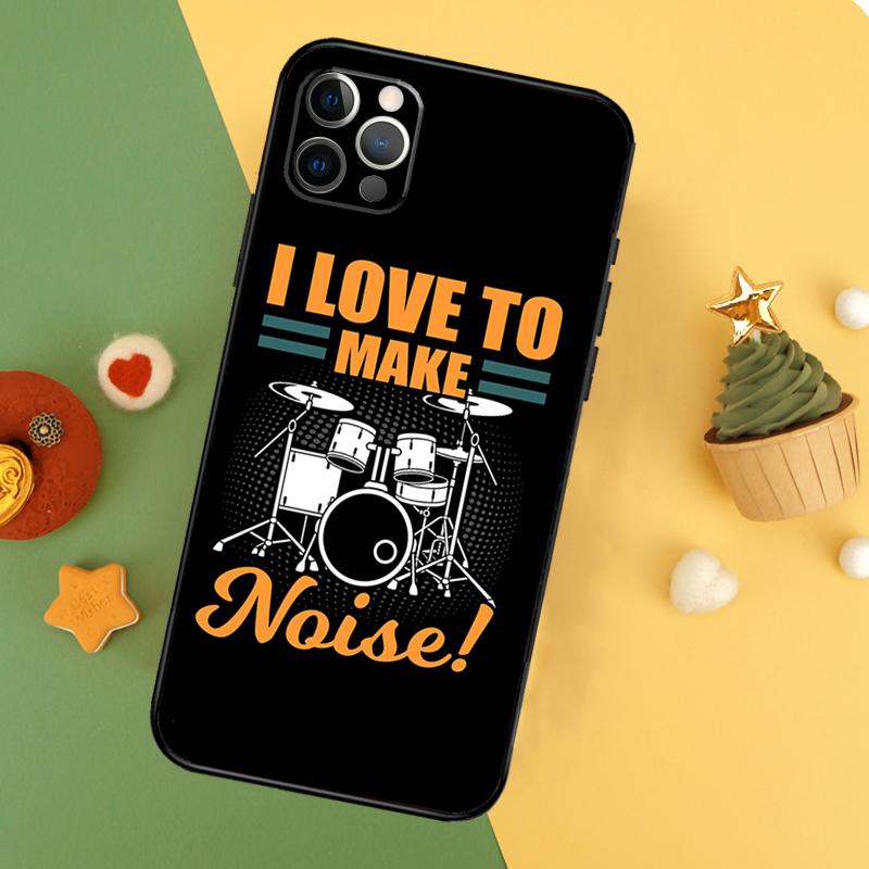 Drum Drummer Music DJ Case For iPhone 13 12 Mini 11 14 16 15 Pro Max 7 8 Plus X XR XS Max Back Cover