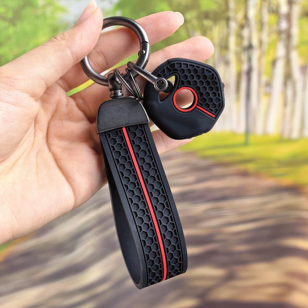 Key Fob Cover for Yamaha YZF XJR1300 FJR1300 MT09 MT07 XJ6 TMax FZ6 with Keychain for Motorcycle Remote Key Durable Lightweight Anti-Scratch Guard