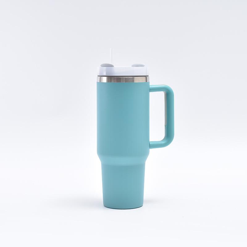 Car Cup Straw Stainless Steel Thermos Cup Handle Ice Bully Cup