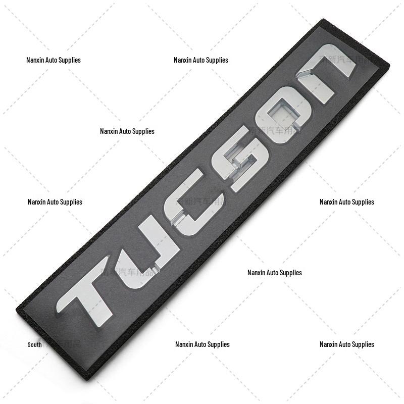 Modern Tucson Rear Emblem: English Lettering Car Sticker